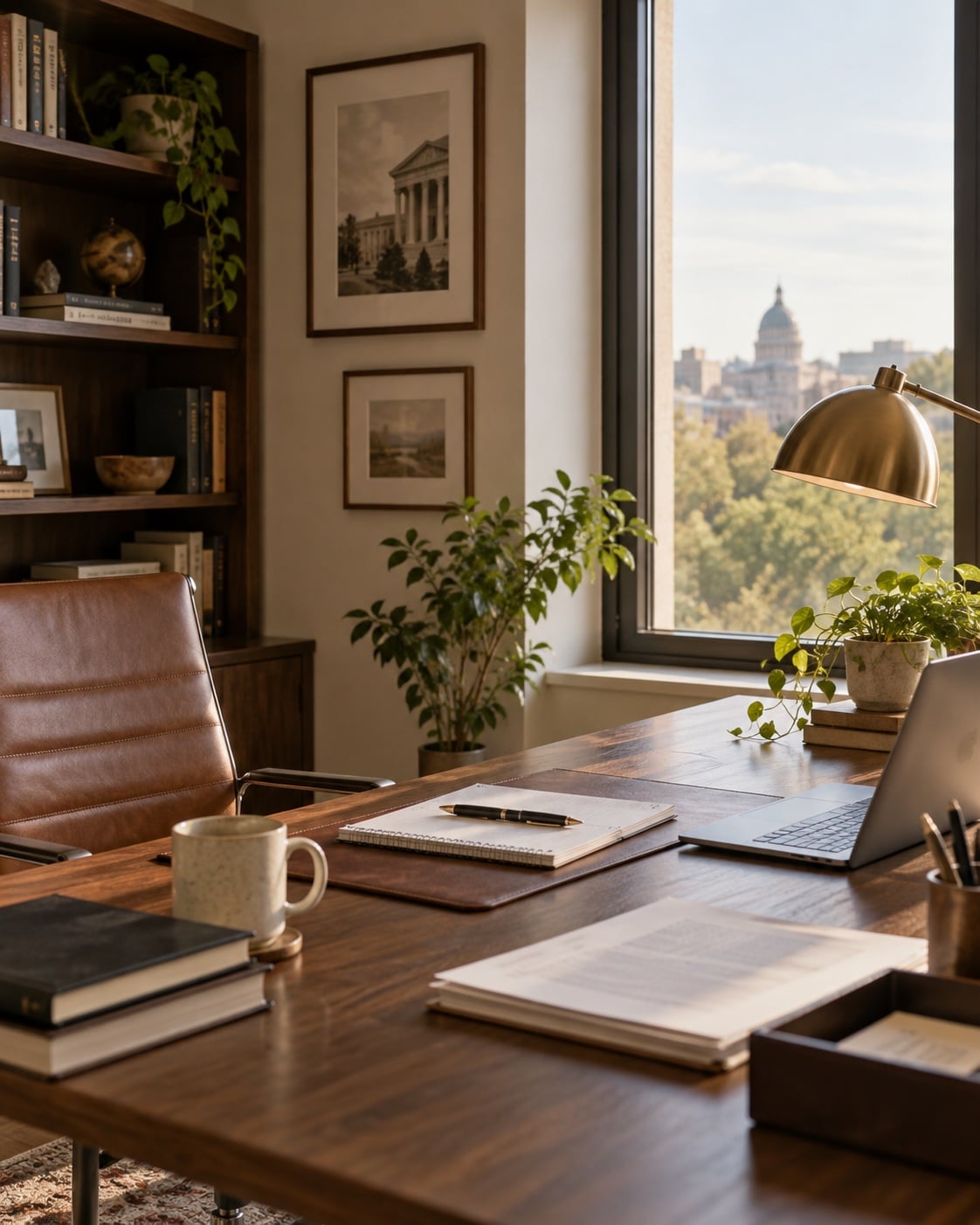 The DBMG founder at work in a New York office